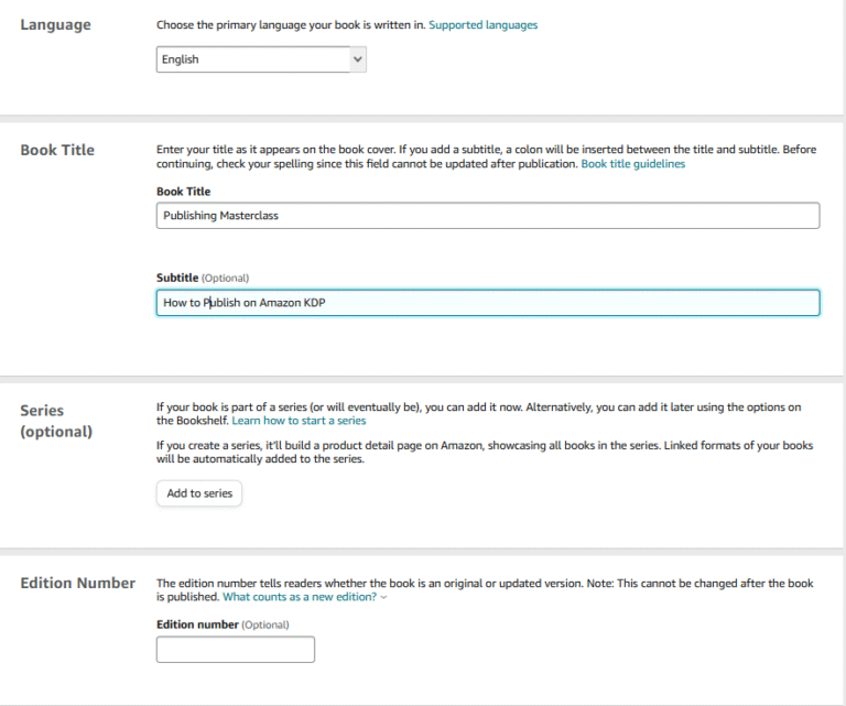 How to Publish on Amazon KDP: Guide with Pictures (2025)