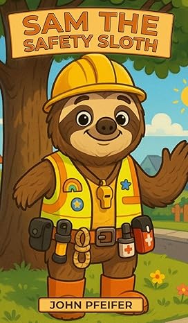 Sam the Safety Sloth: A Children's Safety Adventure book cover by John Pfeifer, illustrated by Writers Of The West