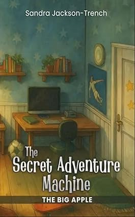 The Secret Adventure Machine The Big Apple by Sandra Jackson-Trench, a children’s adventure story about a boy using a magical device to travel the world and gain superpowers