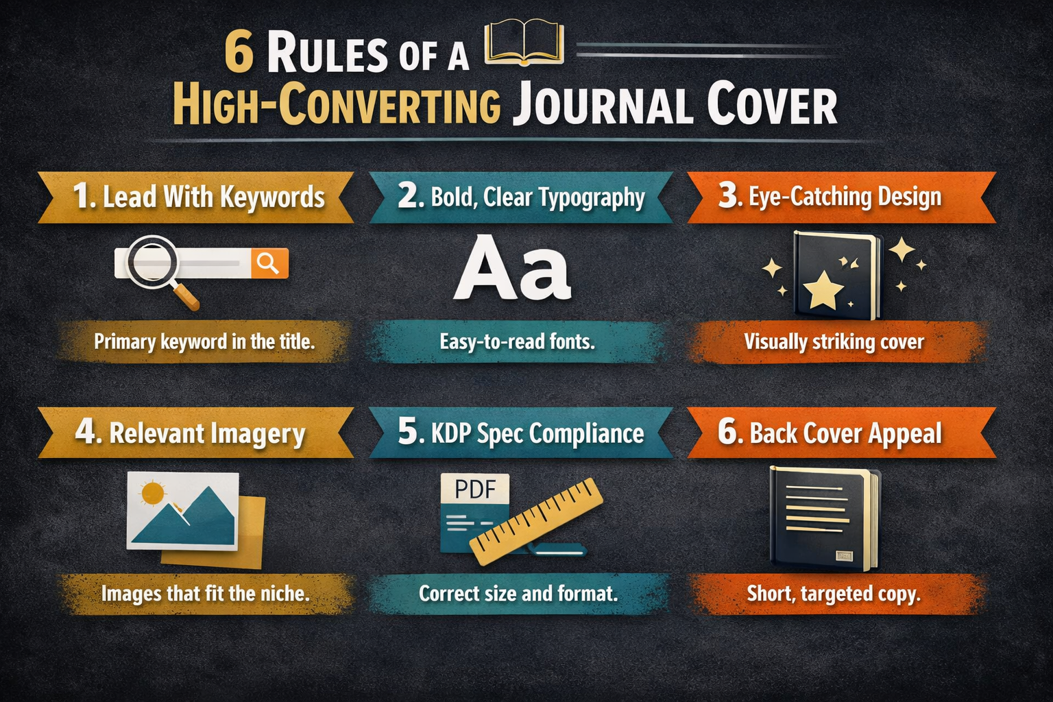 6 rules of a high-converting journal cover