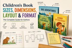 childrens book size dimensions layout and format