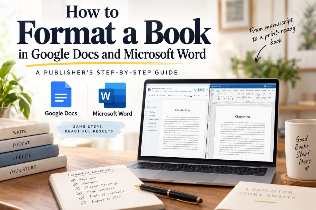 how to format a book in google docs and word